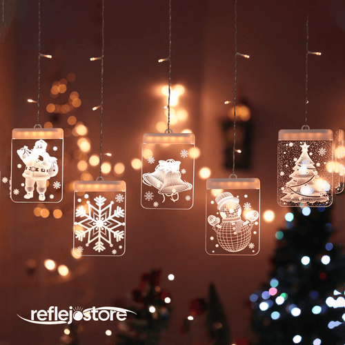 LUCES NAVIDEÑAS CUADRADAS - Luces LED 3D
